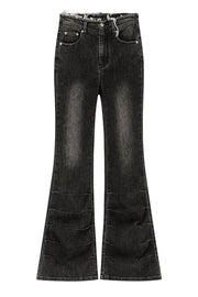 High Waist Semi Bootcut Jeans
