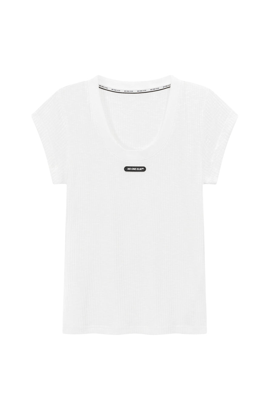 Simple Ribbed Slimfit T-Shirt