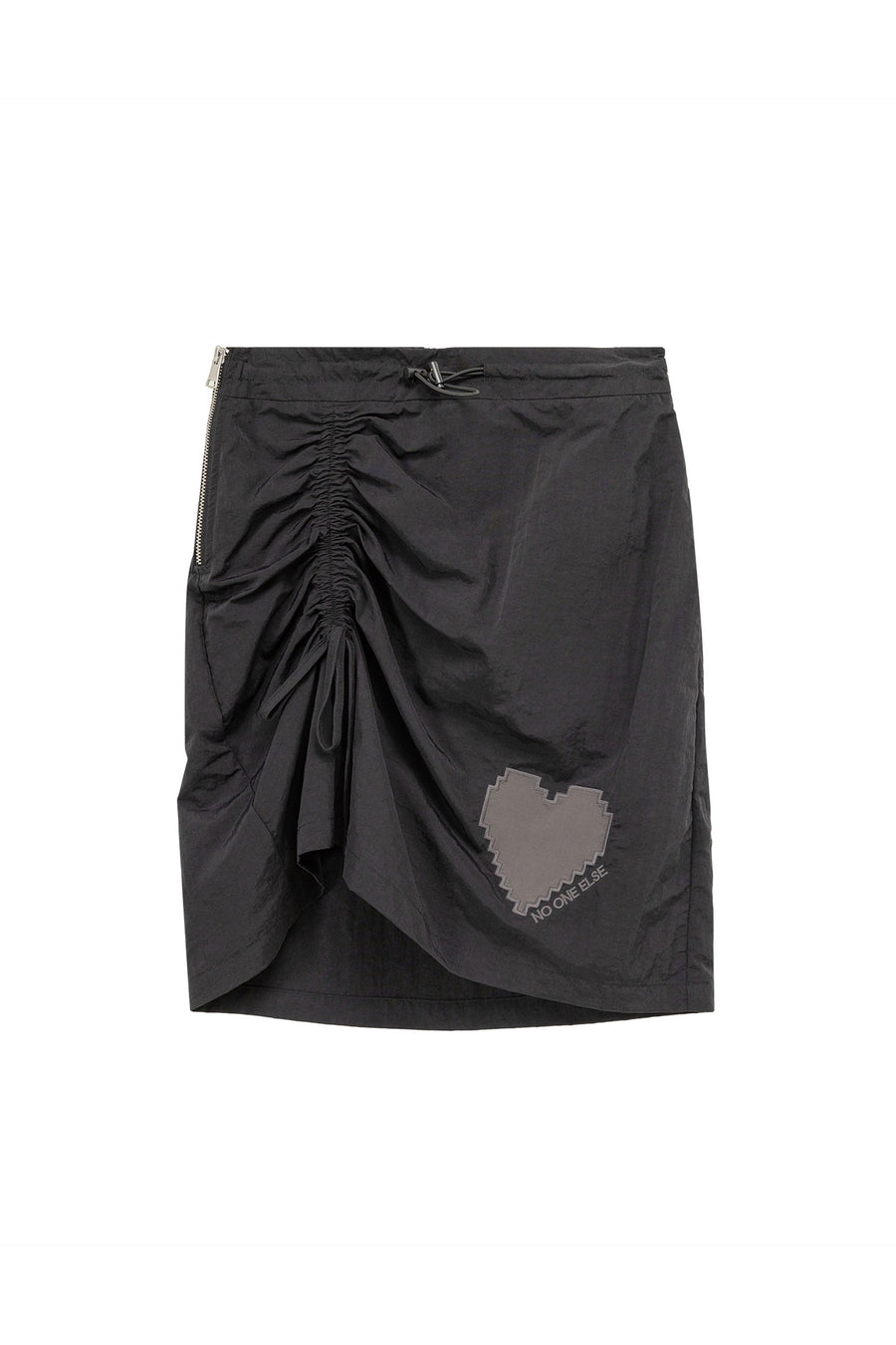 CHUU High Waist Side String Heart Skirt