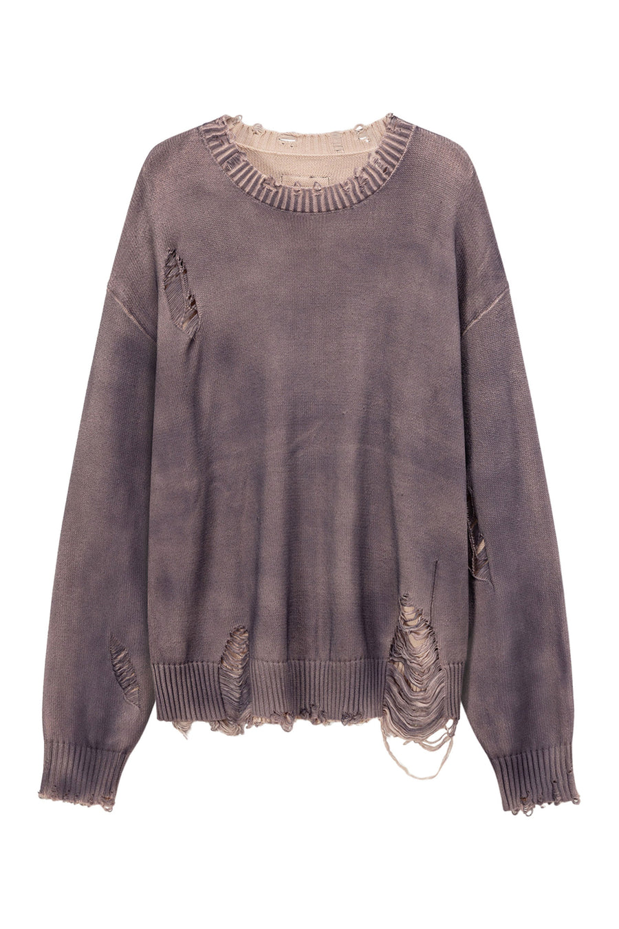 Loose Fit Knit Distressed Sweater