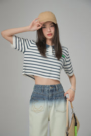 Got Lost In The Moment Stripes Knit Top