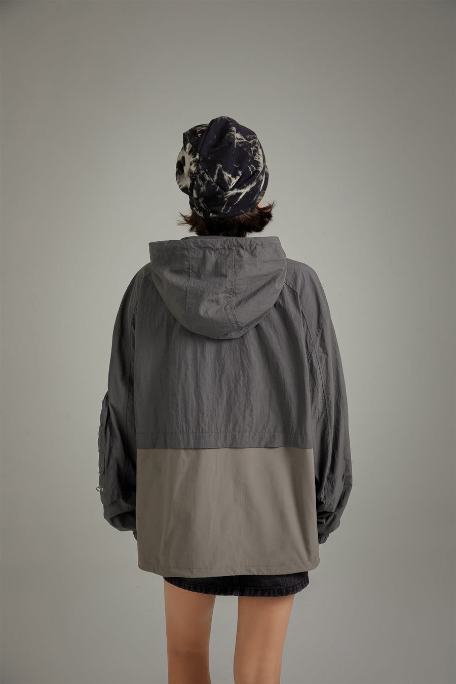 CHUU Pocket Color Simple Hooded Jacket
