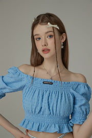 Off The Shoulder Puffed Sleeves Top