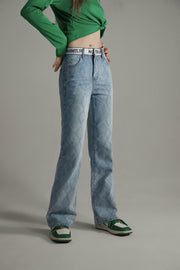 Argyle Bootcut Denim Jeans