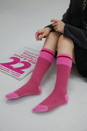 Color Matching Knit Socks