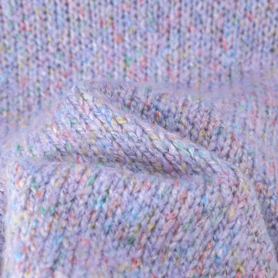 CHUU All The Lights Collar Zip Knit Sweater