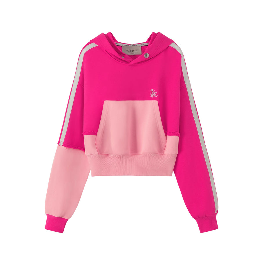 CHUU Button Color Overfit Hoodie