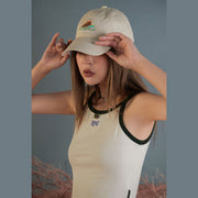 Mountain Embroidered Ball Cap Hat